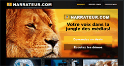 Desktop Screenshot of narrateur.com